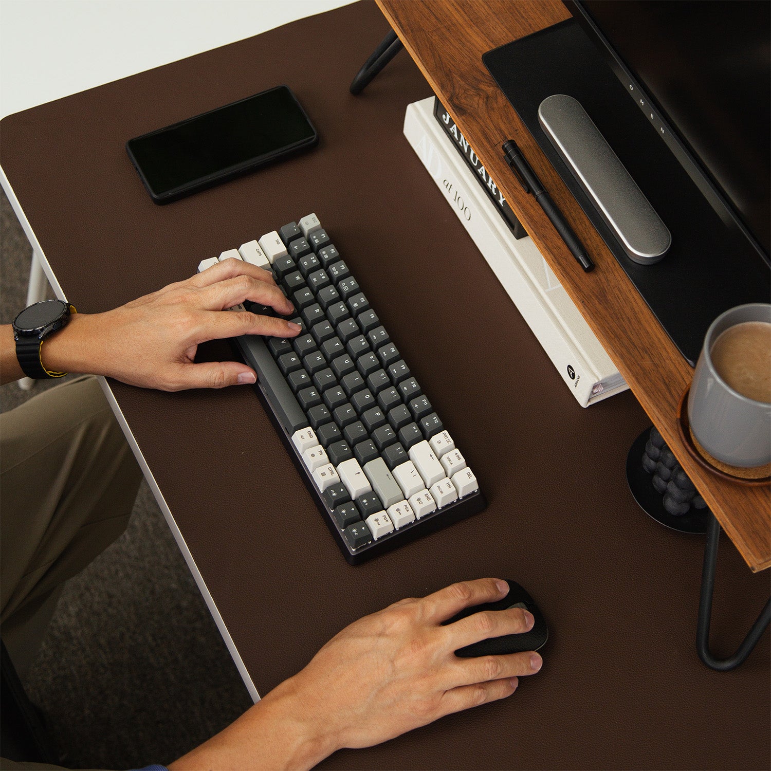 لوحة مفاتيح Cascade 75% لاسلكية قابلة للتبديل السريع
