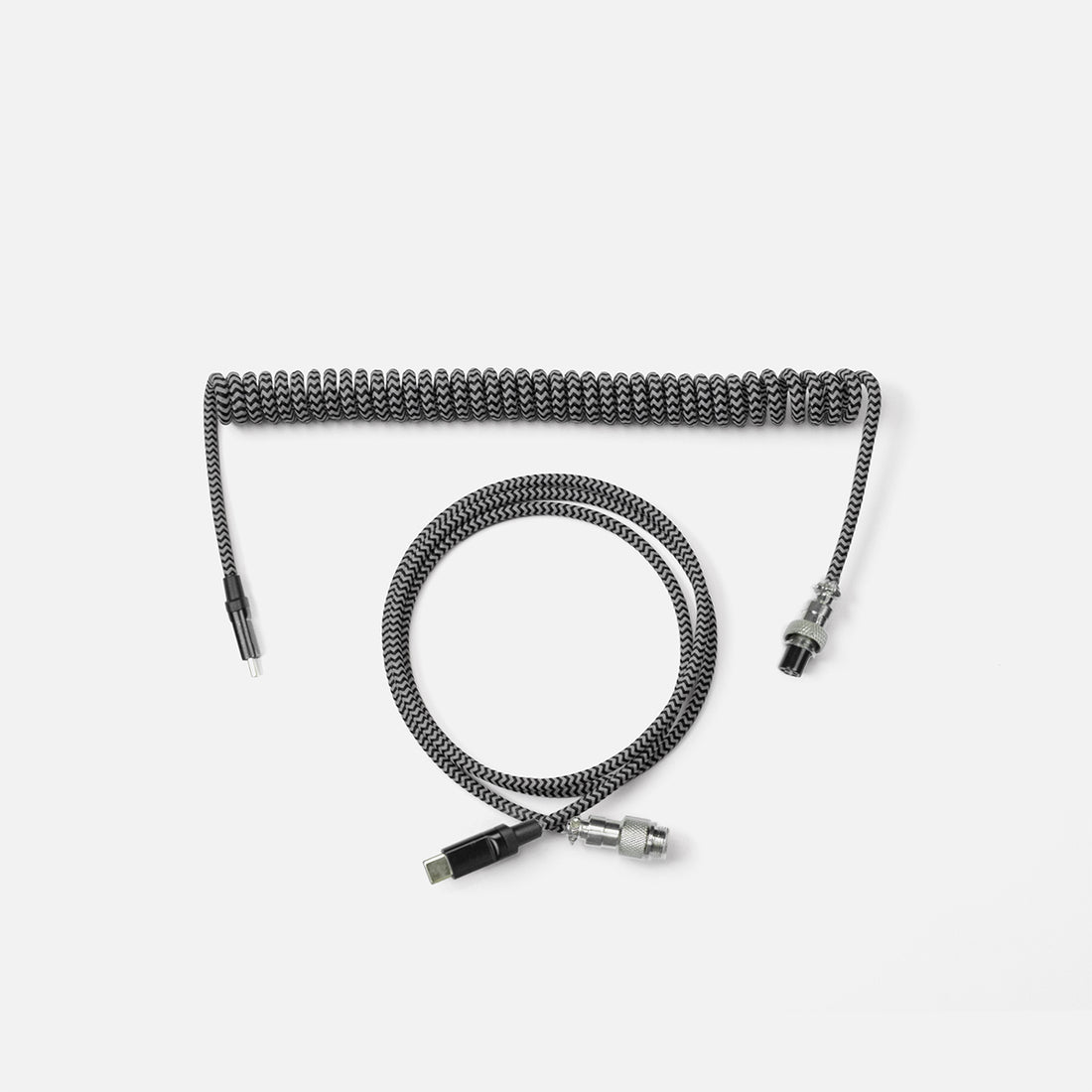 Cable usb-c para teclado mecánico personalizado azio zebra