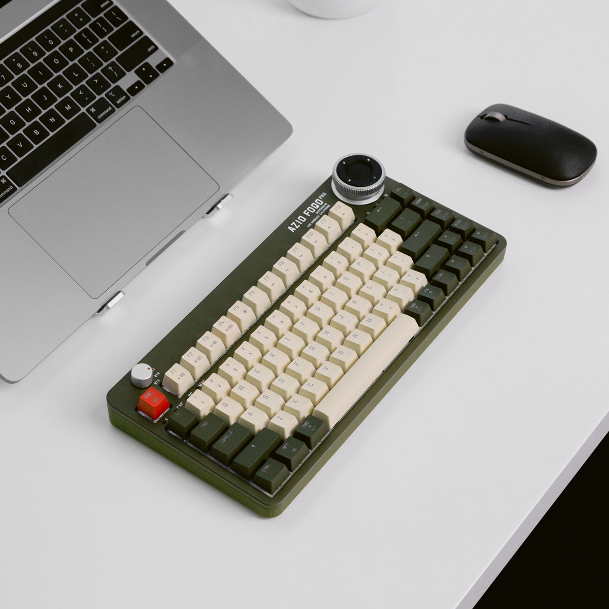 Keyboard hot-swappable nirkabel Foqo pro