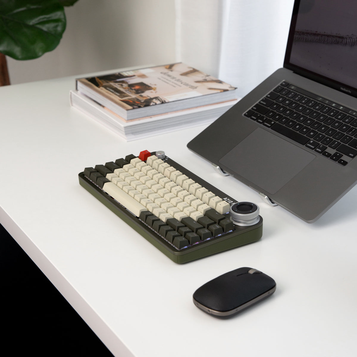 Keyboard hot-swappable nirkabel Foqo pro