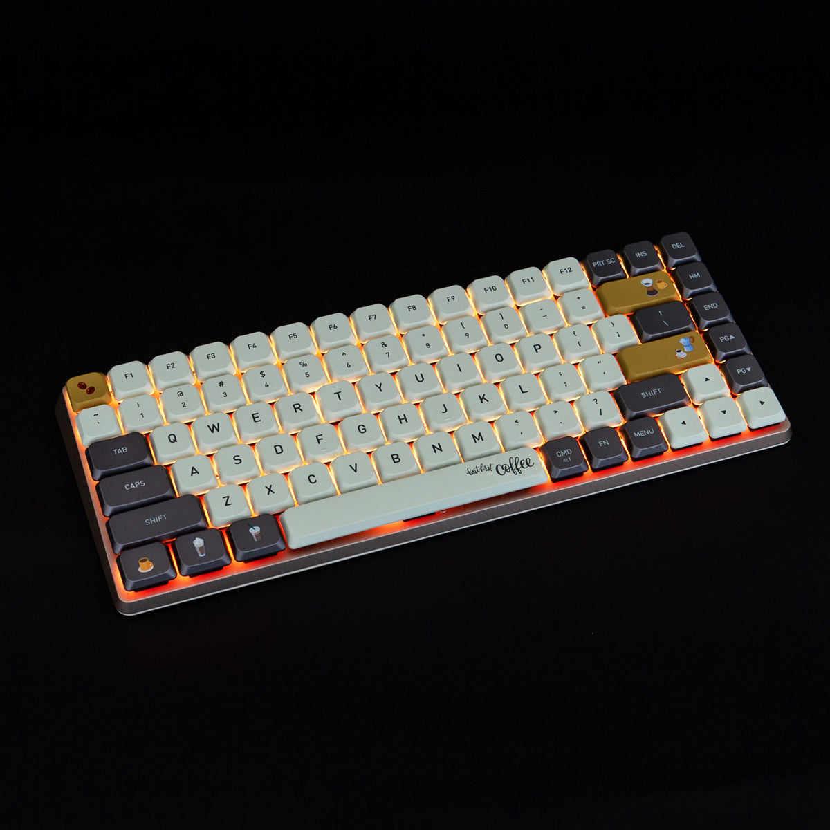 Koffie slanke keycaps