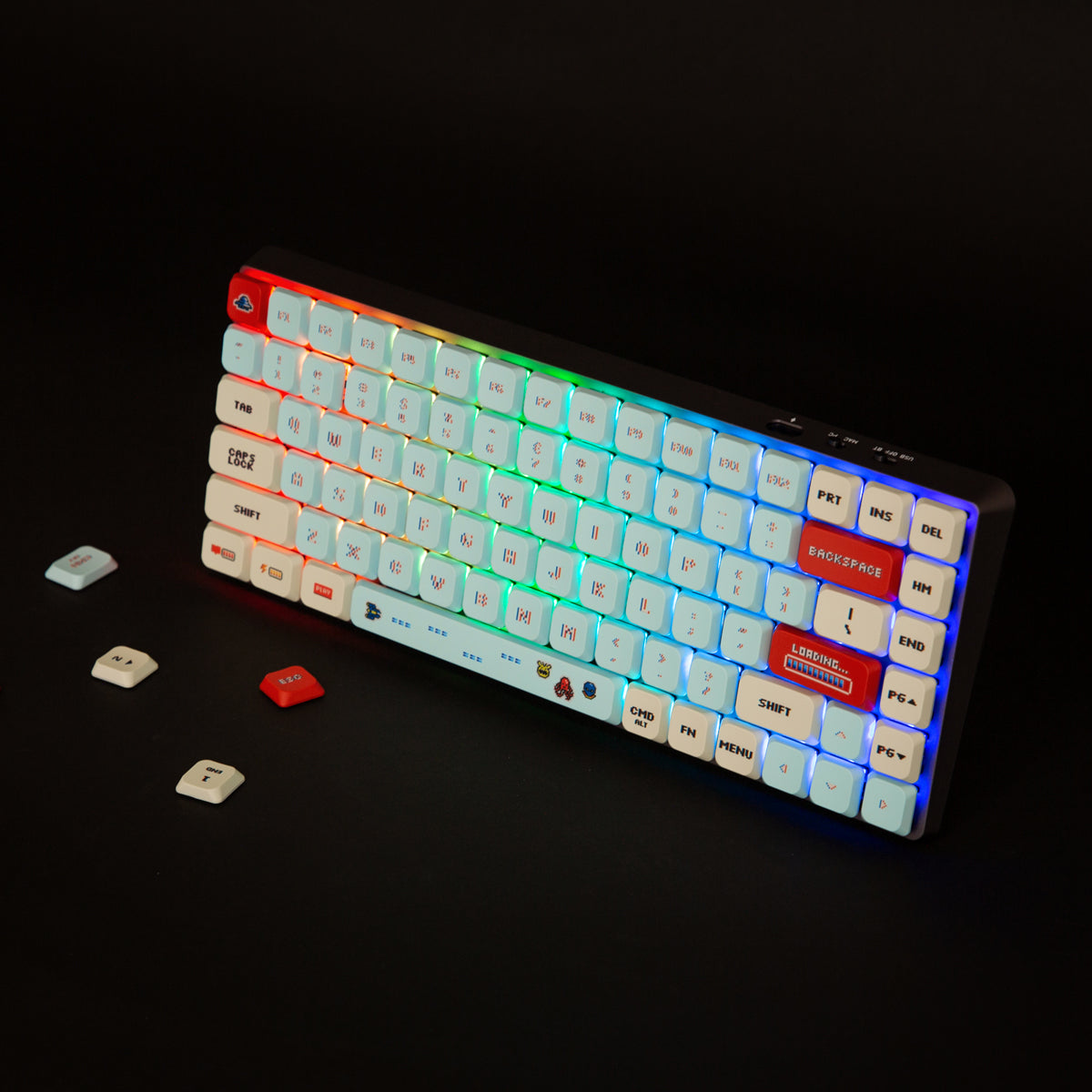 Retro Arcade Slim Keycaps