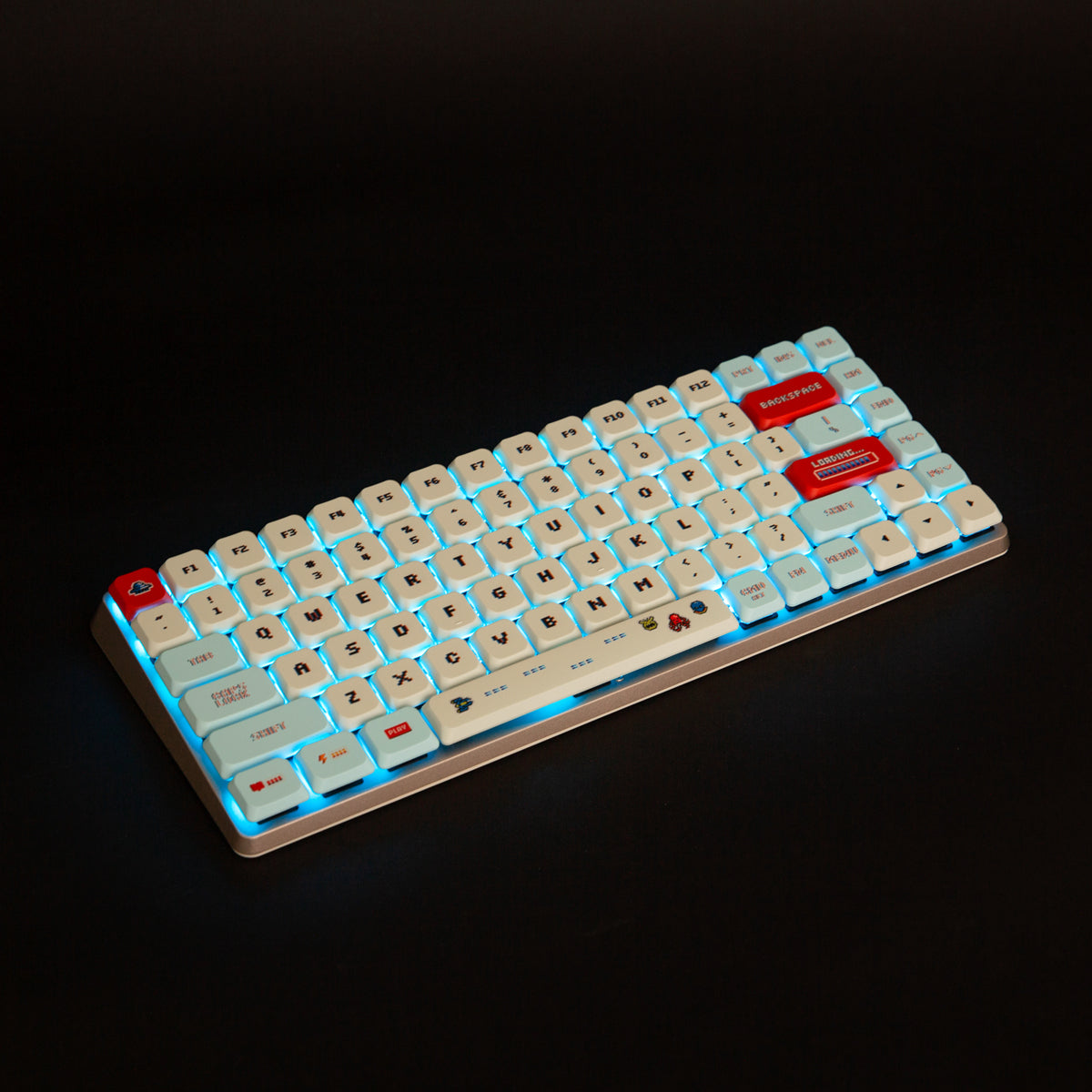 Retro arcade-slanke keycaps