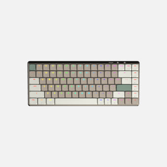 Teclado Cascade fino 75% sem fio hot-swap