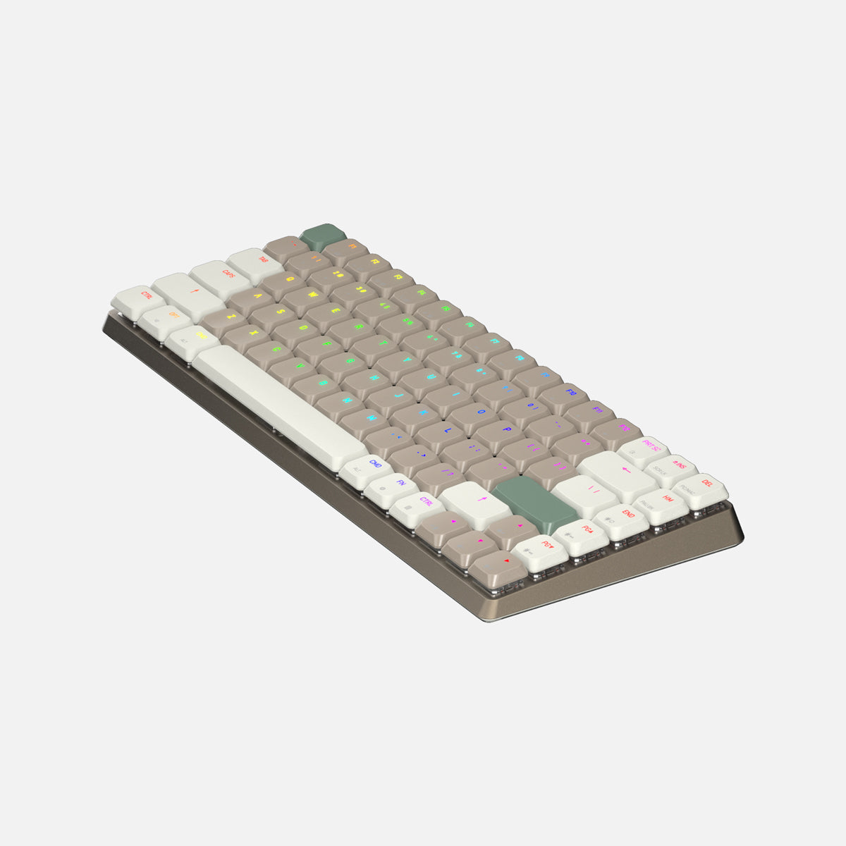 Teclado Cascade fino 75% sem fio hot-swap