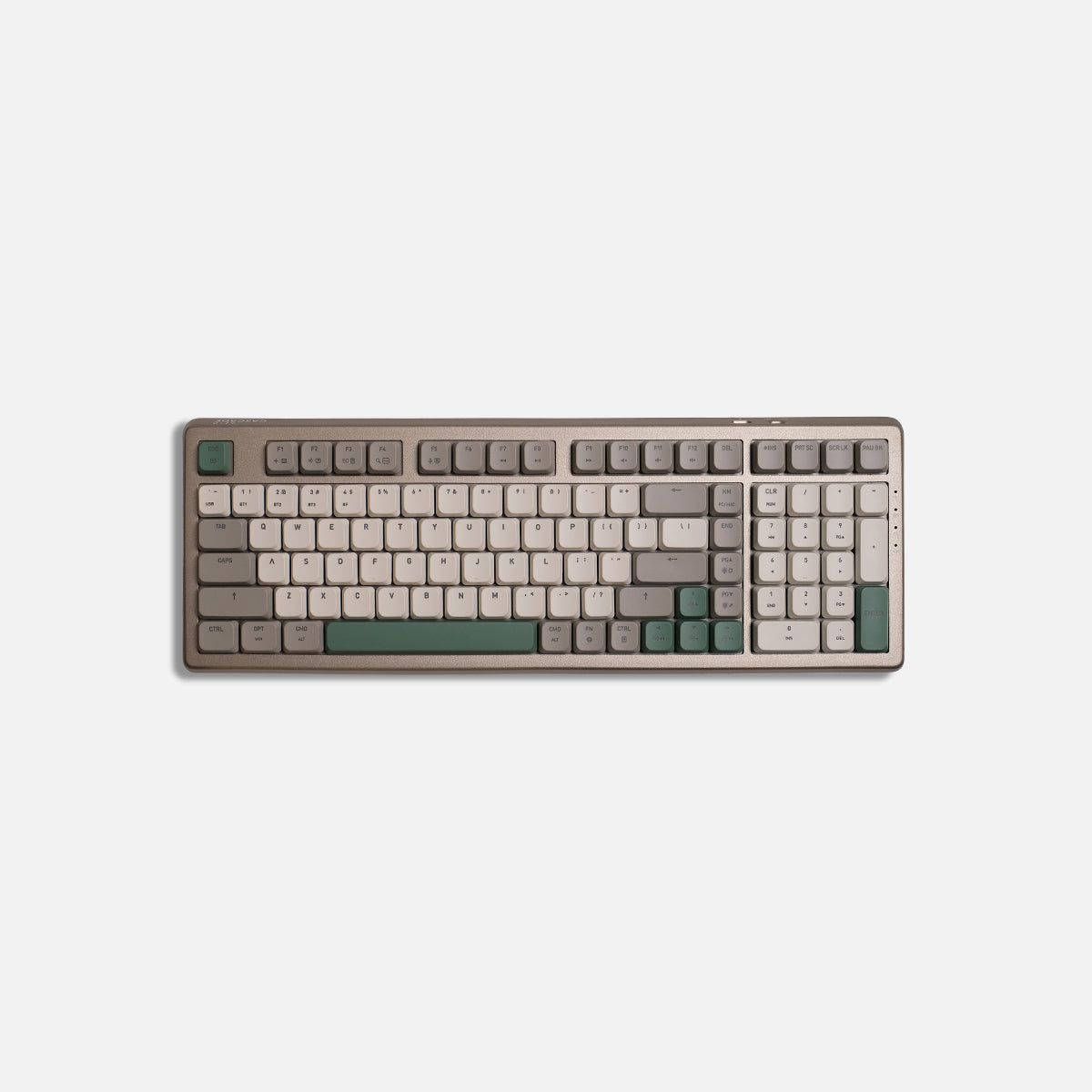 Teclado Cascade 98% fino sem fio hot-swap