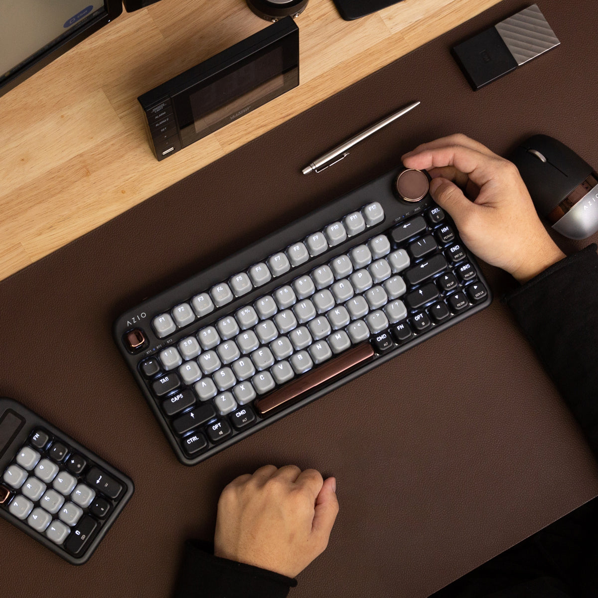 Teclado inal mbrico Azio izo interruptor rojo azio corporation