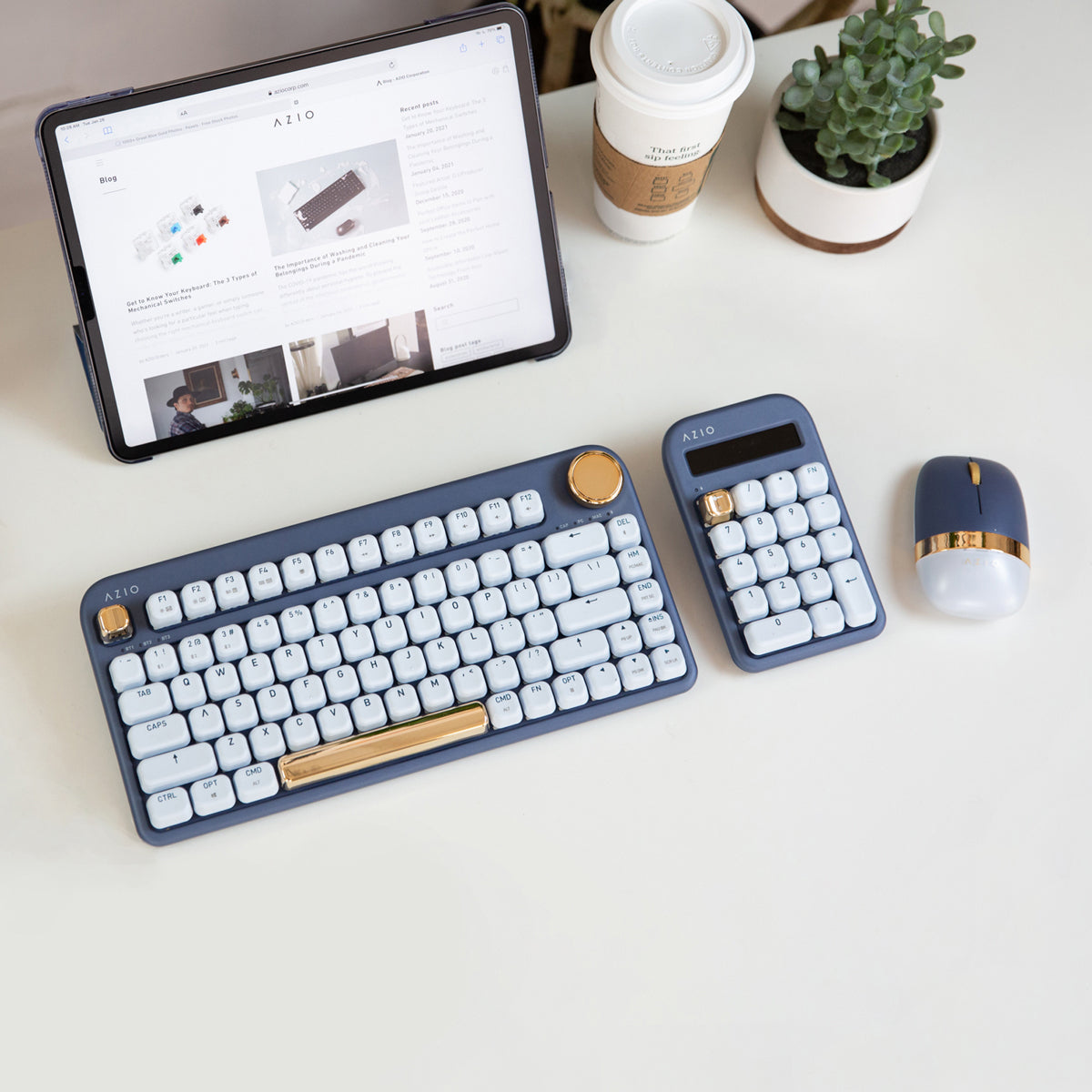 Izo 小鍵盤/計算機（藍色開關）