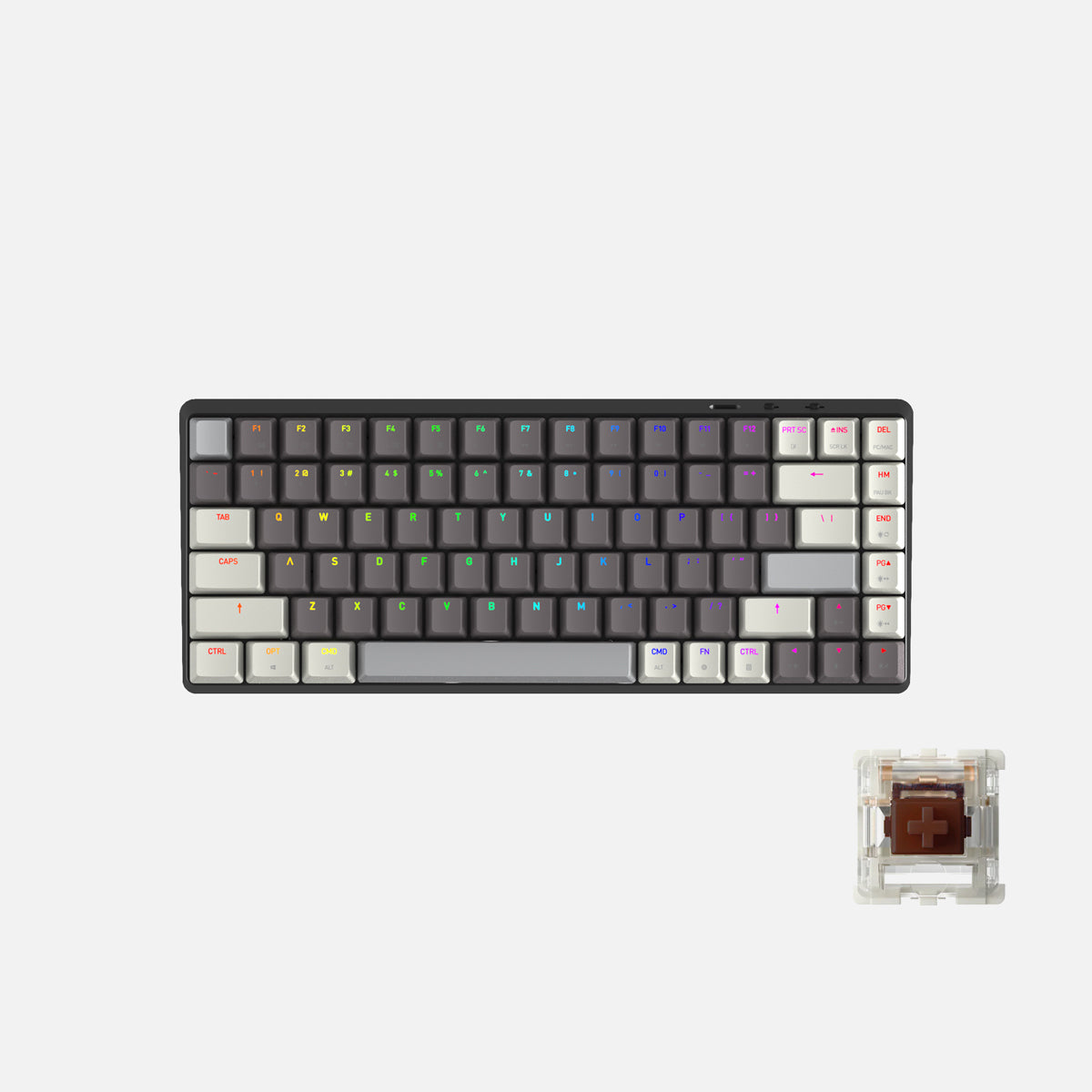 Teclado Cascade 75% sem fio hot-swap