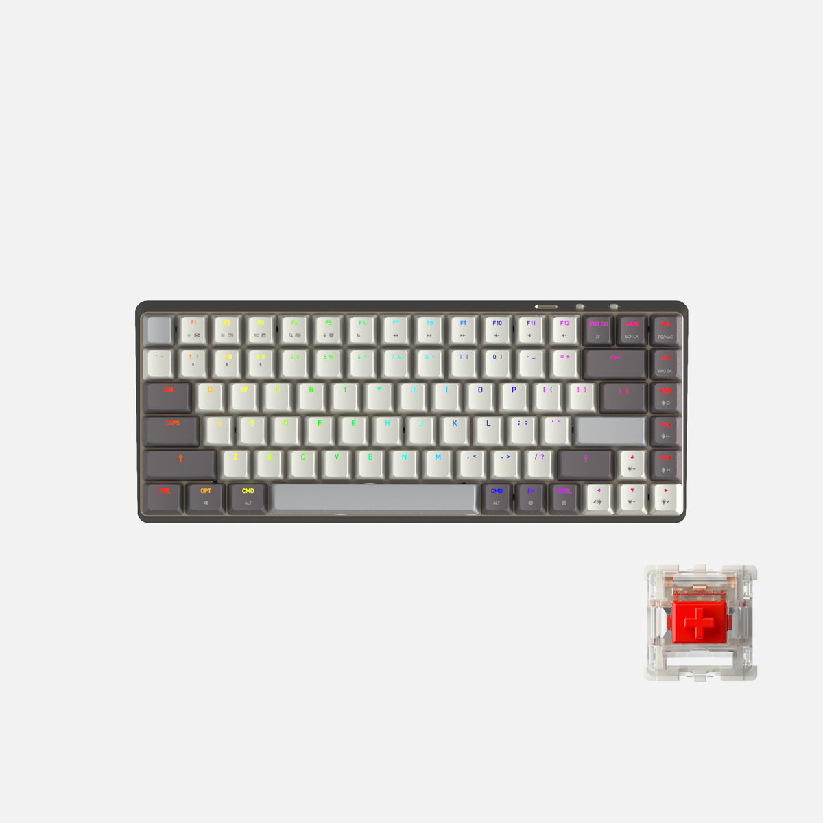 Teclado Cascade 75% sem fio hot-swap