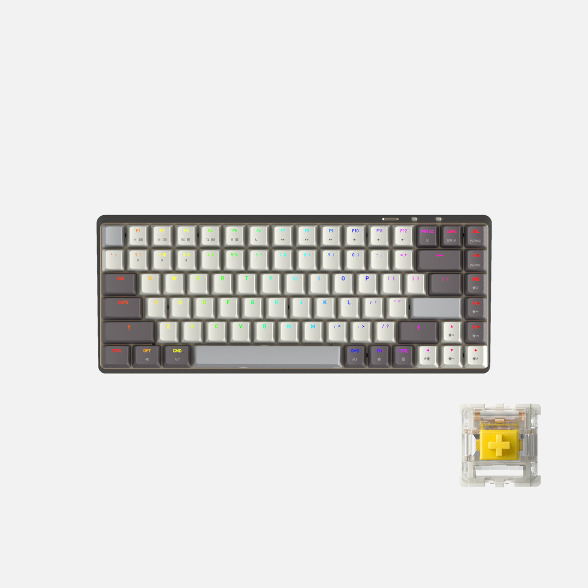 Teclado Cascade 75% sem fio hot-swap