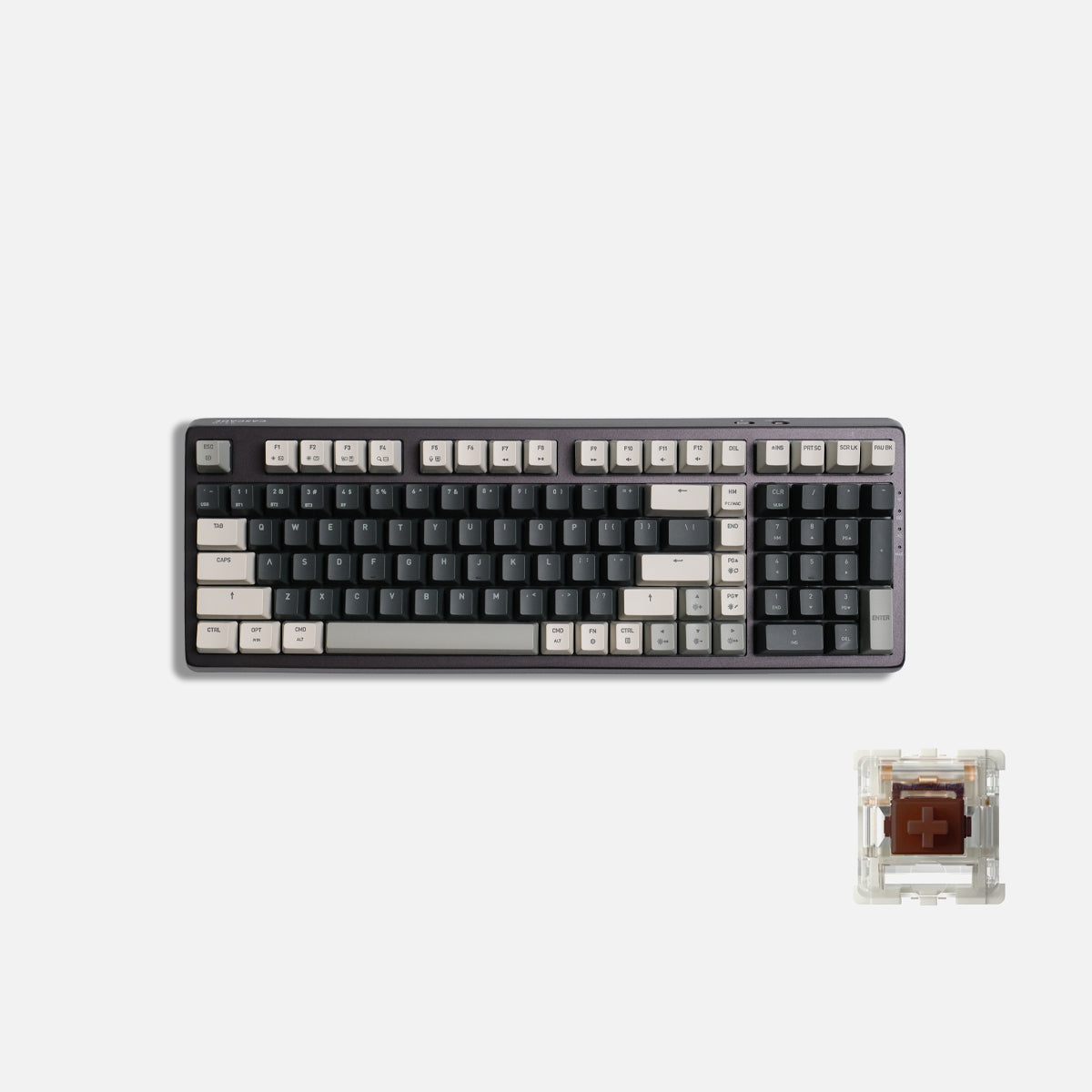 Cascade 98 % kabellose, Hot-Swap-fähige Tastatur