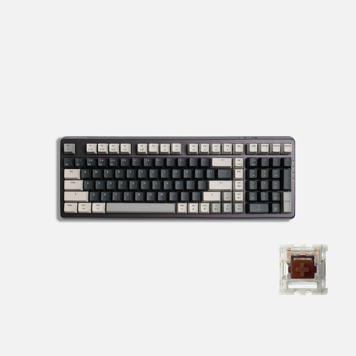 Teclado Cascade 98% sem fio com troca a quente