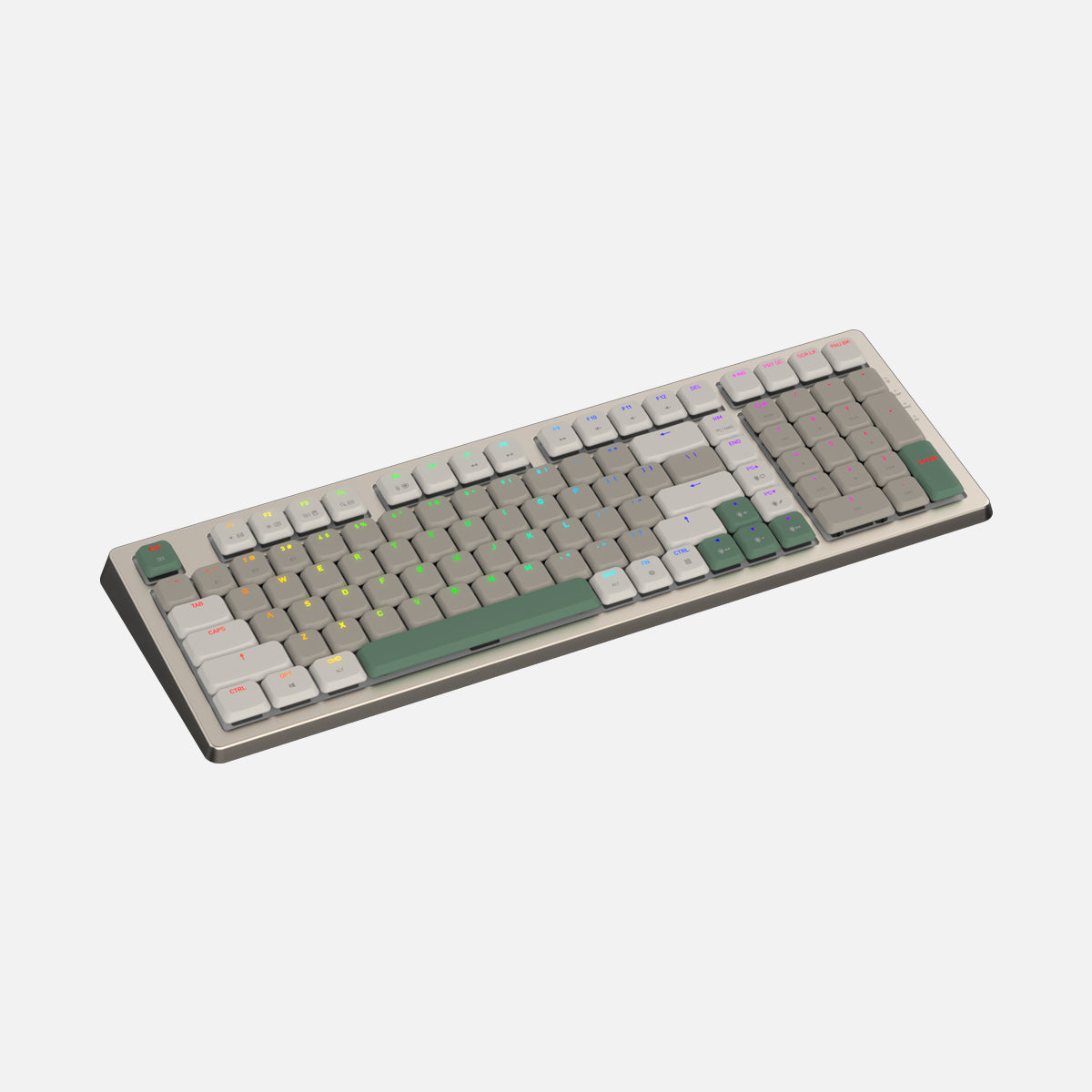 Forest Slim Keycaps - 98% Layout